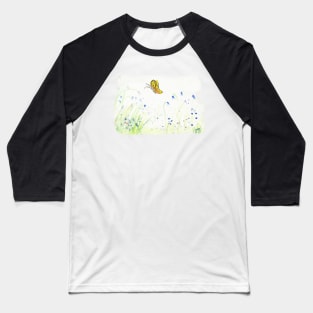 Butterfly in Grass Baseball T-Shirt